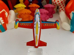 Vintage S.T. Friction Litho Toy Airplane Japan No motor ! repurpose !!!! - Picture 1 of 6