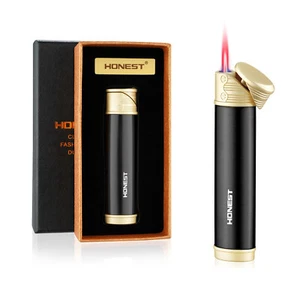 Cigar Lighter Butane Gas 1 Jet Red Flame Smoking Accessory Lighters - Picture 1 of 17