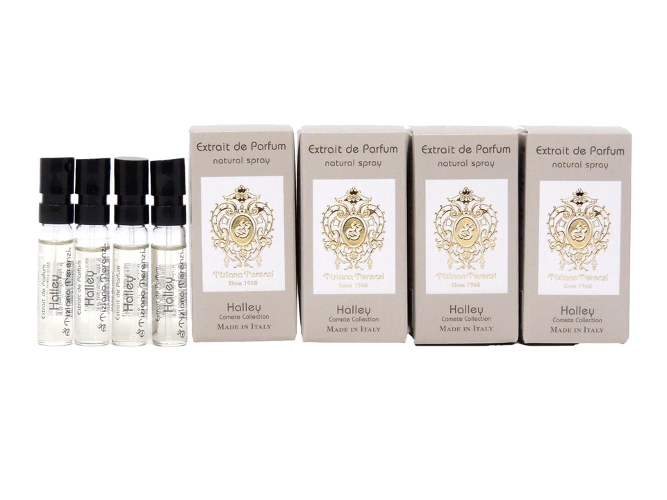 TIZIANA TERENZI HALLEY EDP 1.5ml .05fl oz x 4 COLOGNE PERFUME SPRAY SAMPLES - Image 1 of 1