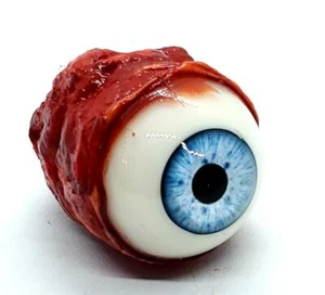 HALLOWEEN HORROR Movie PROP EYEBALL Popper for skulls, masks Light Blue - Picture 1 of 3