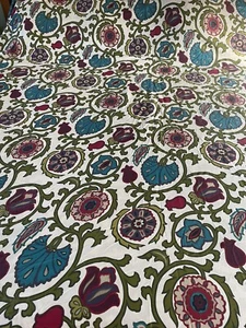 CYNTHIA ROWLEY COLORFUL DUVET COVER 84”X84” & 2 PILLOW SHAMS 100% COTTON 104905 - Picture 1 of 10
