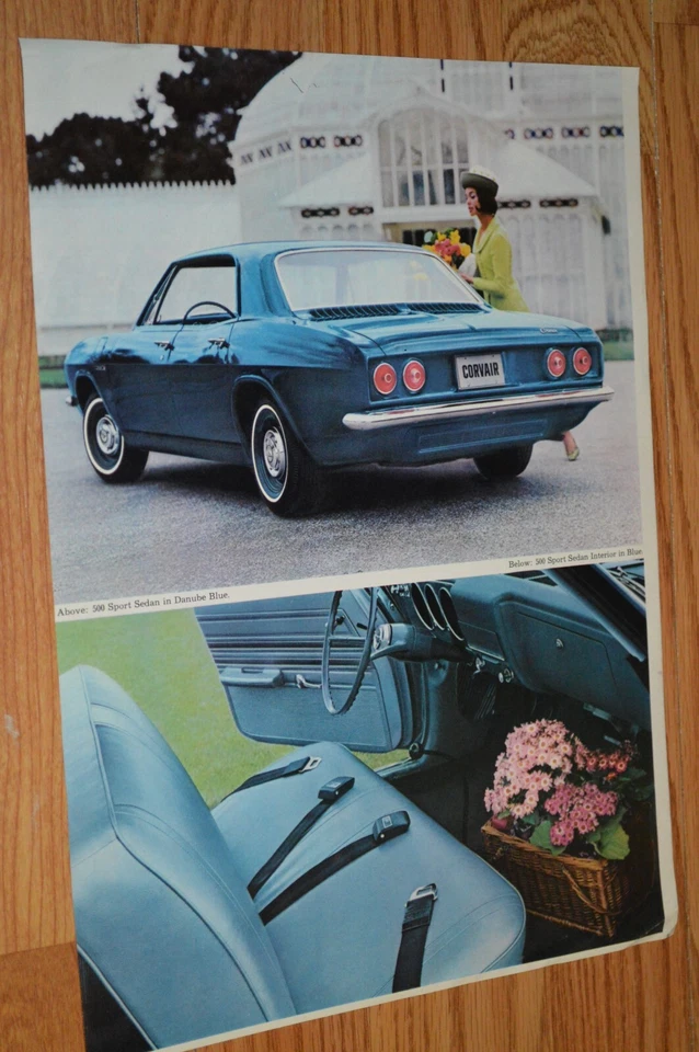 Chevy Corvair 500 1966 deportivo anuncio impreso original concesionario anuncio-66 Foto 1 de 1