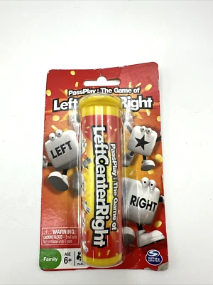 Left Center Right Family Dice Game Travel Tube Family Ages 6+  NEW SEALED - Image 1 of 3