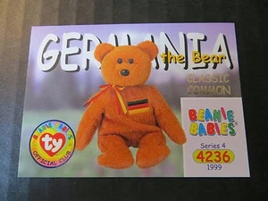 Ty Beanie Babies BBOC Series IV S4 ~ Classic Common ~ Card 305 Germania - Picture 1 of 2