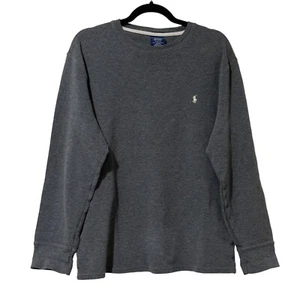 Polo Ralph Lauren women’s sz XL 100% cotton gray pony long sleeve sleepwear top - Picture 1 of 6