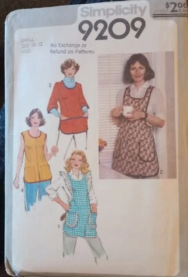 Sewing Pattern Apron Smock 70's Size Small - Image 1 of 2