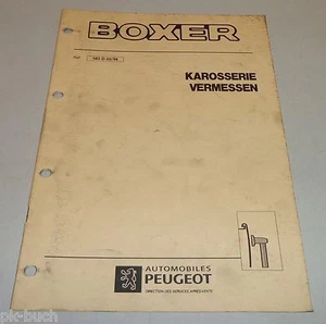Lote Manual De Taller Peugeot Boxer I Carrocería Medición Fecha 03/1994 - Imagen 1 de 1