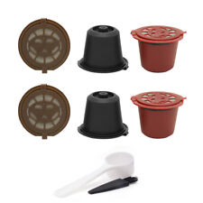 6PCS For Nespresso Maker Machine Refillable Reusable Coffee Filter Capsule Pods