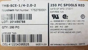LOTTO 250 PEZZI MARCATORE CAVO ROSSO RAYCHEM TMS-SCE-1/4-2.0-2 1752750001 RAYCHEM - Foto 1 di 2