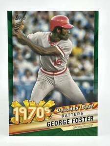 2020 Topps Decades Best Series 2 Batters Green George Foster #DB-49