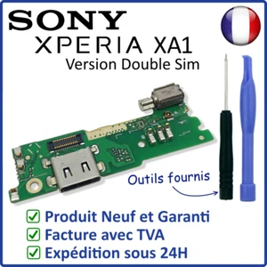 CIRCUIT CONNECTEUR DE CHARGE USB MICRO VIBREUR DU SONY XPERIA XA1 DOUBLE SIM - Foto 1 di 4