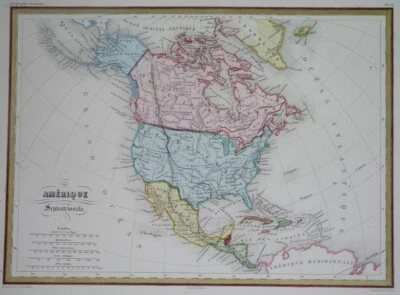 1856 NICE ORIGINAL MAP UNITED STATES CANADA TEXAS CALIFORNIA MEXICO NEW YORK - Image 1 of 4