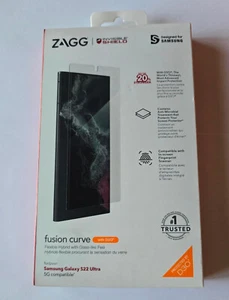 NEW ZAGG Invisible Shield Fusion CURVE D30 for Samsung Galaxy S22 ULTRA - Picture 1 of 10