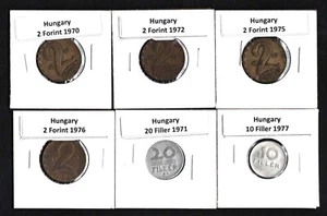 UNGARN 1970-1977 SET MIT 6 MÜNZEN - Bild 1 von 2