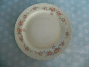 2 Homer Laughlin Eggshell Nautilus Darcy Pattern 9 7/8" Dinner Plate Floral USA - Picture 1 of 12