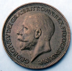 GREAT BRITAIN 1 FARTHING 1933 George V. O6.5 - Picture 1 of 2