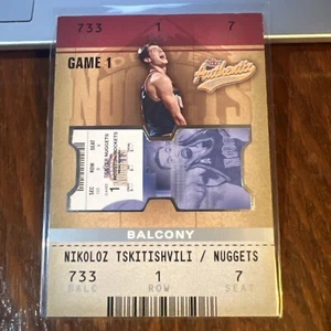Nikoloz Tskitishvili 2002-03 Fleer Authentix Balcony Rookie RC #105 /250 - Picture 1 of 6