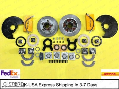 Kit de conversión de freno de disco - ruedas delanteras de 11" para Willys Jeep CJ2, CJ3 CJ5 M38 Foto 1 de 4