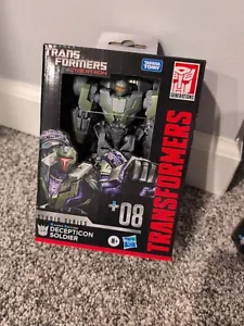 Transformers Toys Studio Series Deluxe War Cybertron 08 Gamer Ed Decep soldier - Picture 1 of 7