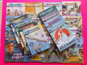 COMMANDO COMICS - FOR ACTION AD ADVENTURE x 24 EXCELLENT CONDITION FREE POSTAGE - Picture 1 of 6