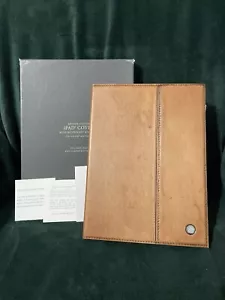 NEW Restoration Hardware Artisan leather iPad Cover with Bluetooth Keyboard. - Picture 1 of 8