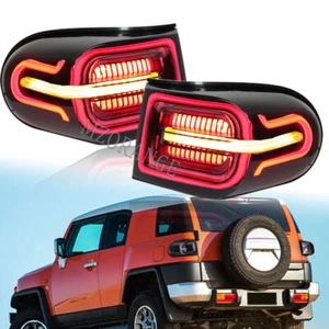 Full LED Tail Light Assembly For Toyota FJ Cruiser 2007-2020 2021 Smoke LH&RH - Picture 1 of 10