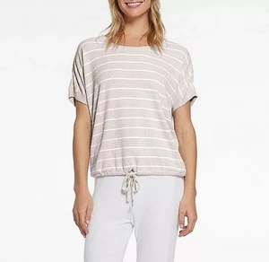 Barefoot Dreams Size M CozyChic Ultra Lite Striped Pullover Sweater Top NWT Soft - Picture 1 of 6