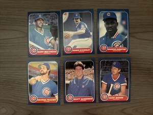1986 Fleer Baseball Card Team Lot Chicago Cubs Dennis Eckersley 368 + More - Picture 1 of 2