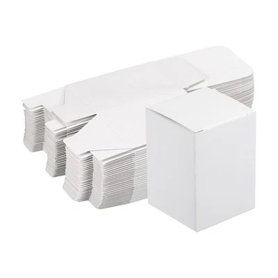 Carta Cartone Scatole Ondulato Carta Scatola Bianco 2" x 2" x 2.8" 15pz - Immagine 1 di 4