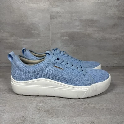 Sapatos femininos Dr. Scholl's tamanho 8.5 azul claro tempo fora malha cadarço conforto - Imagem 1 de 4