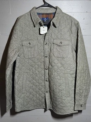 Chaqueta acolchada con botones George verde para hombre M Foto 1 de 4