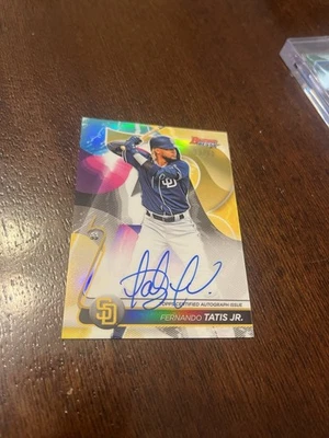 Bowman’s Best Fernando Tatis Jr Gold Refractor 2020 automático/50! Foto 1 de 4