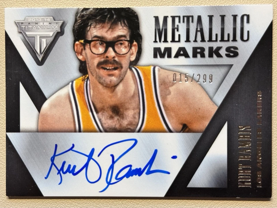 2013-14 KURT RAMBIS #128/299 AUTO PANINI TITANIUM METALLIC MARKS AUTOGRAPHS! - Image 1 of 2