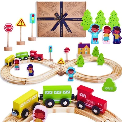 Wooden Toys for 1 2 3 4 5 Year Olds | Toy Train - Image 1 of 4
