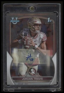 Autógrafos Jordan Travis Prospect 2022 Bowman University cromados #31 - Imagen 1 de 2