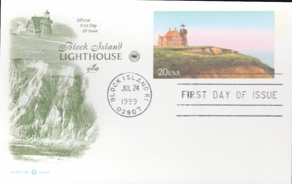 1999 FDC Postal Card- Scott# UX306 - PCS Cachet  UA - Image 1 of 1