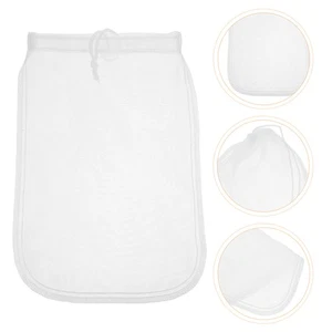 3 Pcs Reusable Cheesecloth Greek Yogurt Strainer Drawstring Nylon Filter Bag - Picture 1 of 12