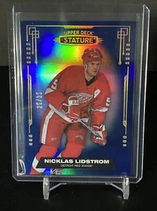 2021-22 Upper Deck Stature - Nicklas Lidstrom Blue /35 Red Wings SP #74 - Picture 1 of 3