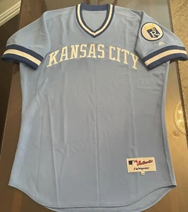 Rare Vintage TBTC Kansas City KC Royals Authentic On-Field Majestic Jersey 44/L - Picture 1 of 8
