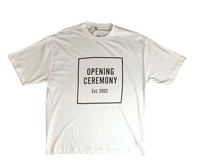 Opening Ceremony White Box Logo Relaxed-Fit T-Shirt - Size XS - Image 1 of 4