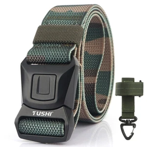 Camouflage Tactical Belt Rust-Proof Metal Buckle Men's Outdoor Military Belt - Picture 1 of 30