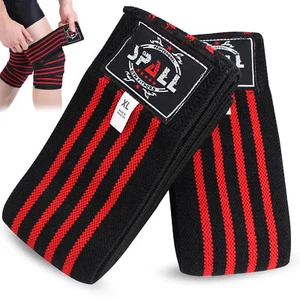 Spall Knee Wraps Weight Lifting Bandage Straps Guard Pads Powerlifting Pair - Picture 1 of 7