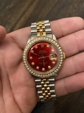 rolex with red face