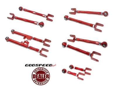 GODSPEED 10PCS REAR CAMBER + TRACTION + TOE ARMS FOR 16-UP MAZDA MX5 MIATA ND Foto 1 de 4