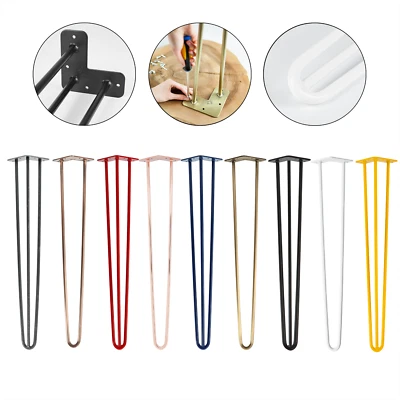 Hairpin Legs Tischbeine Tischkufen Haarnadelbeine Tischgestell Hairpinlegs - Bild 1 von 4