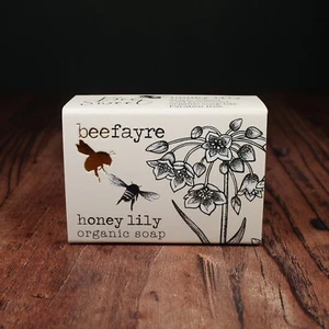 BeeFayre | Bee Sweet | Honey Lily | Organic Soap | New | Boxed | 100g - Picture 1 of 2