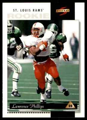 1996 Score Lawrence Phillips Rookie St. Louis Rams #232 - Image 1 of 2
