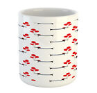 Ambesonne Dog Puppy Fun Ceramic Coffee Mug Cup for Water Tea Drinks, 11 oz