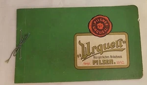 VINTAGE 1926 PILSNER URQUELL PILSEN WERBUNG PROSPEKT BROSCHÜRE TSCHECHISCHES BIER - Bild 1 von 6