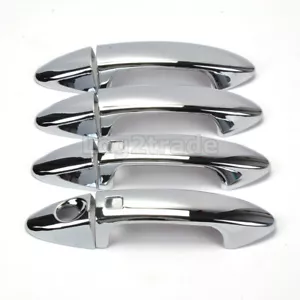 For Ford Fiesta Ecosport 2013-2022 Door Handle Cover ABS Trim With Smart Keyhole - Picture 1 of 5